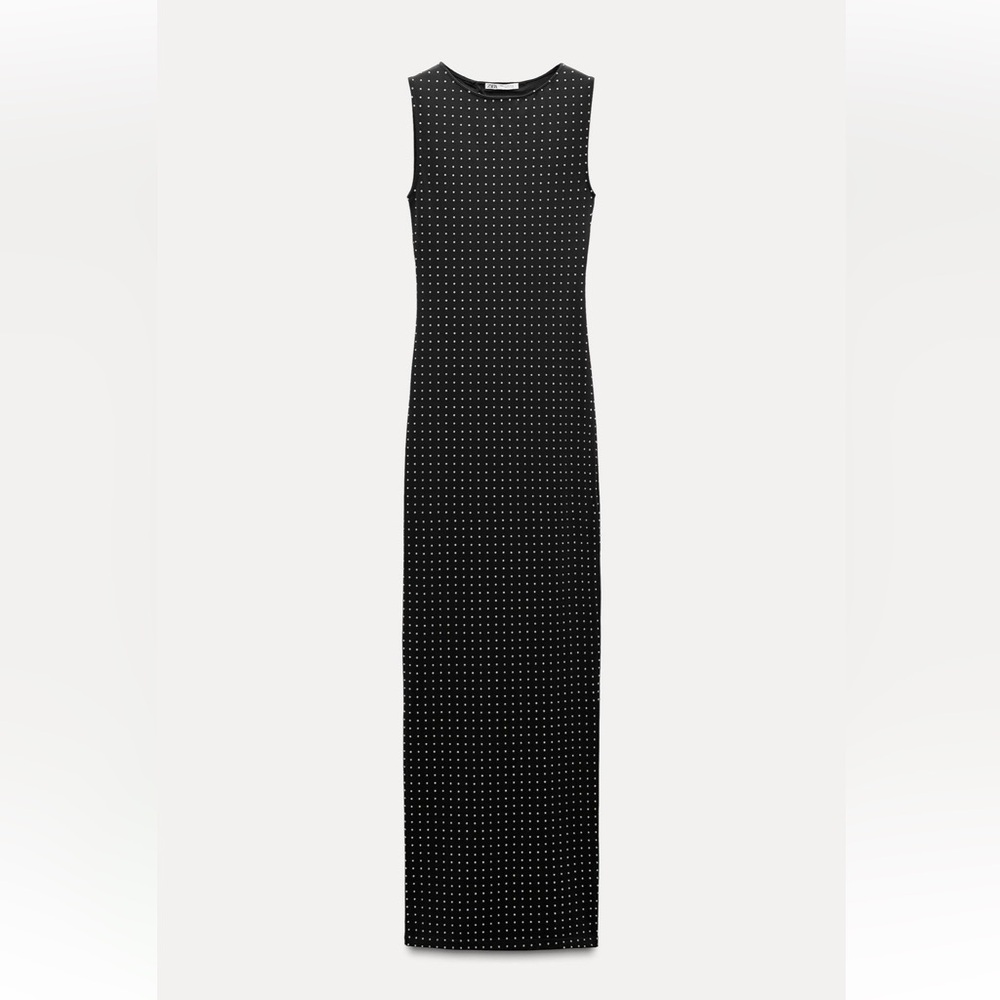 Zara Rhinestone Polyamide Dress - Picture 5 of 5